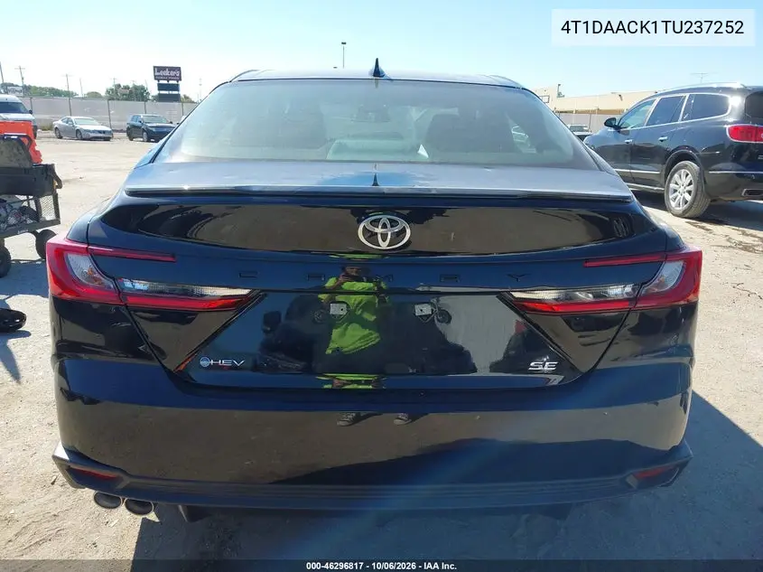 2026 TOYOTA CAMRY VIN 4T1DAACK1TU237252 — фото 17