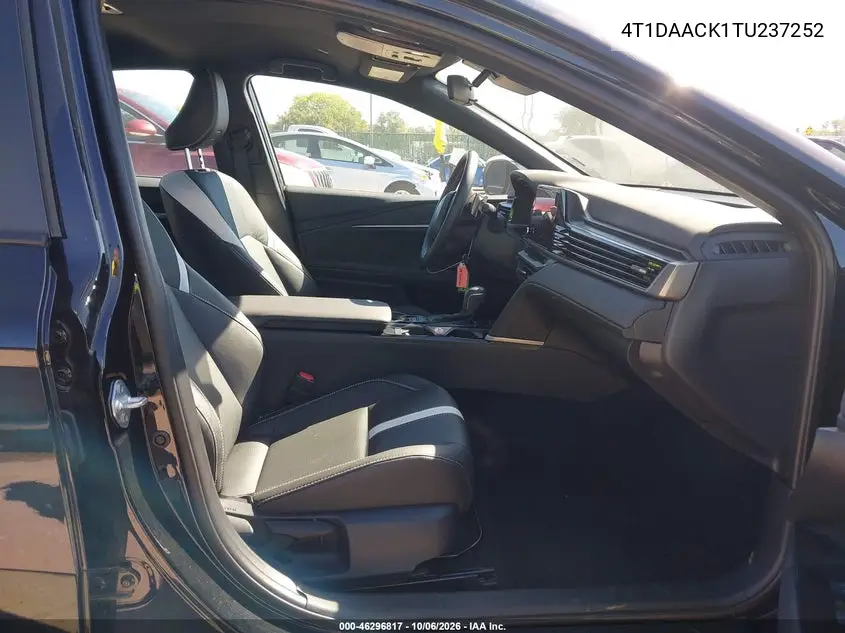 2026 TOYOTA CAMRY VIN 4T1DAACK1TU237252 — фото 5