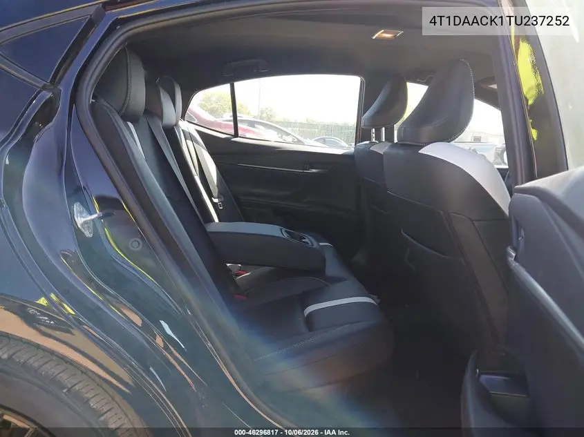 2026 TOYOTA CAMRY VIN 4T1DAACK1TU237252 — фото 8