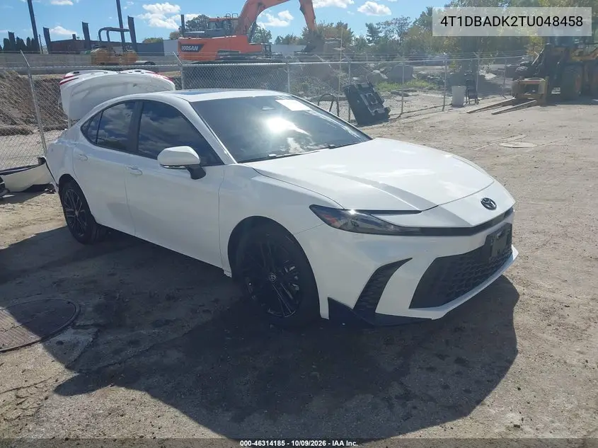 TOYOTA CAMRY 2026, VIN 4T1DBADK2TU048458