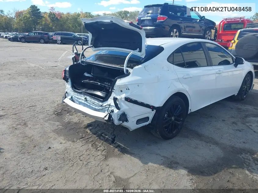 2026 TOYOTA CAMRY VIN 4T1DBADK2TU048458 — фото 4