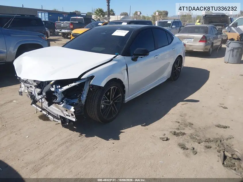 2026 TOYOTA CAMRY VIN 4T1DAACK8TU336232 — фото 2
