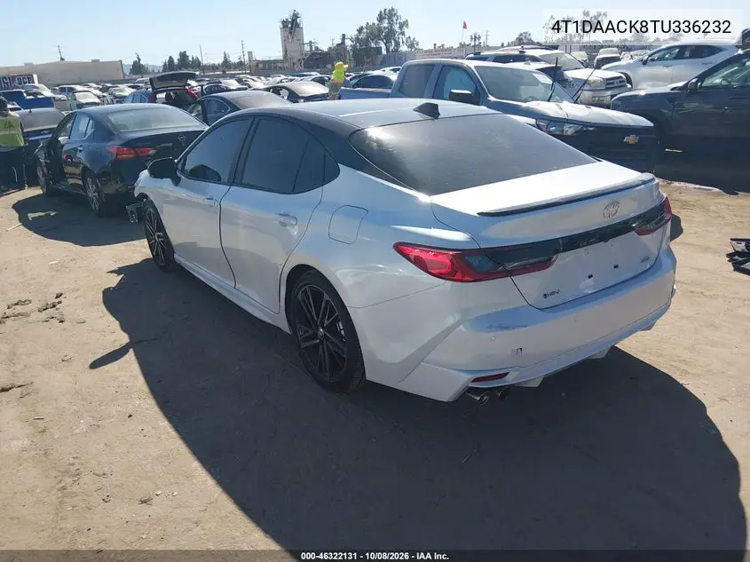 2026 TOYOTA CAMRY VIN 4T1DAACK8TU336232 — фото 3