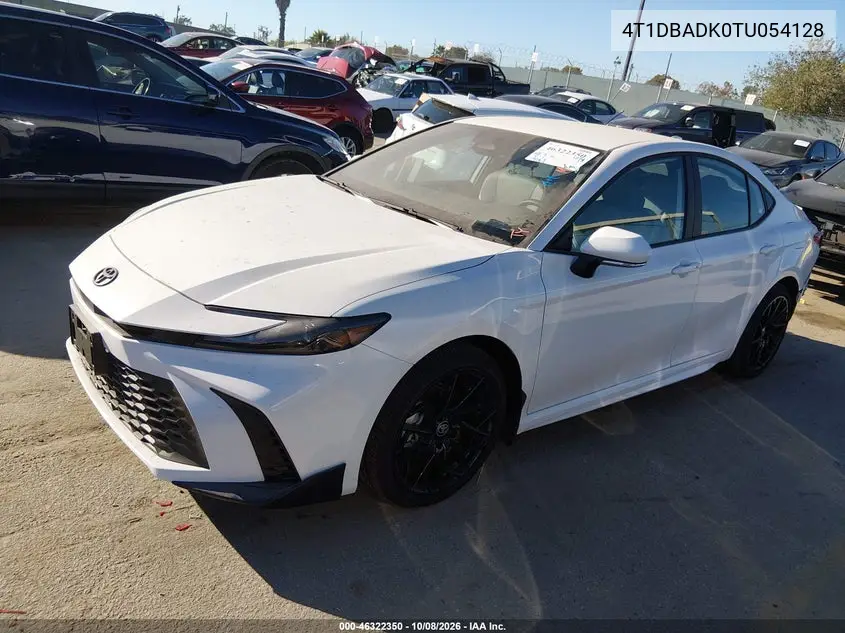 2026 TOYOTA CAMRY VIN 4T1DBADK0TU054128 — фото 2