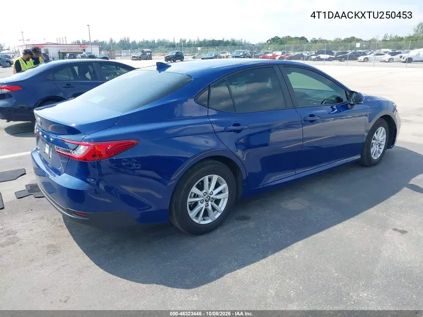 2026 TOYOTA CAMRY VIN 4T1DAACKXTU250453 — фото 4