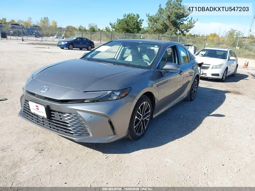 2026 TOYOTA CAMRY VIN 4T1DBADKXTU547203 — фото 2