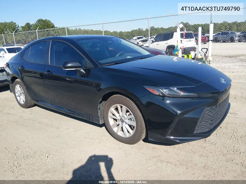 TOYOTA CAMRY 2026, VIN 4T1DAACK3TU749790