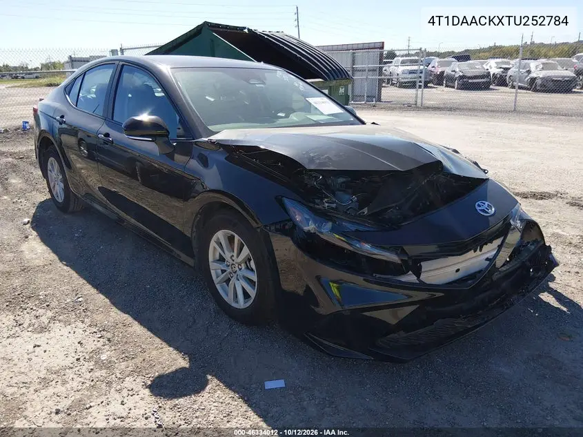 TOYOTA CAMRY 2026, VIN 4T1DAACKXTU252784