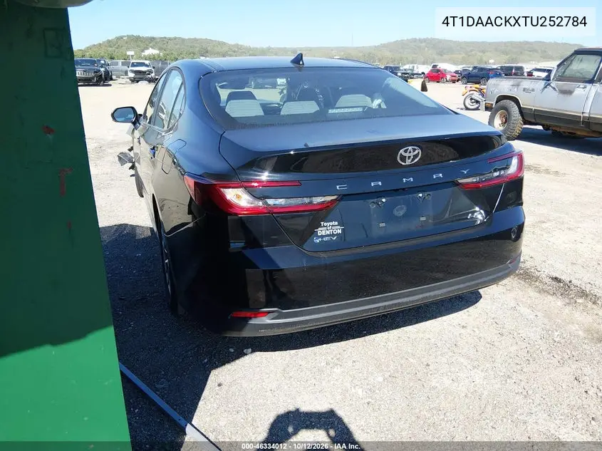 2026 TOYOTA CAMRY VIN 4T1DAACKXTU252784 — фото 3