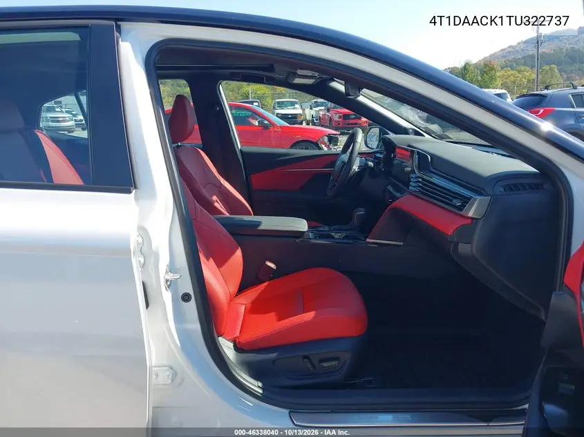 2026 TOYOTA CAMRY VIN 4T1DAACK1TU322737 — фото 5