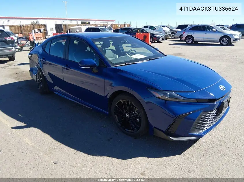 TOYOTA CAMRY 2026, VIN 4T1DAACK3TU336624