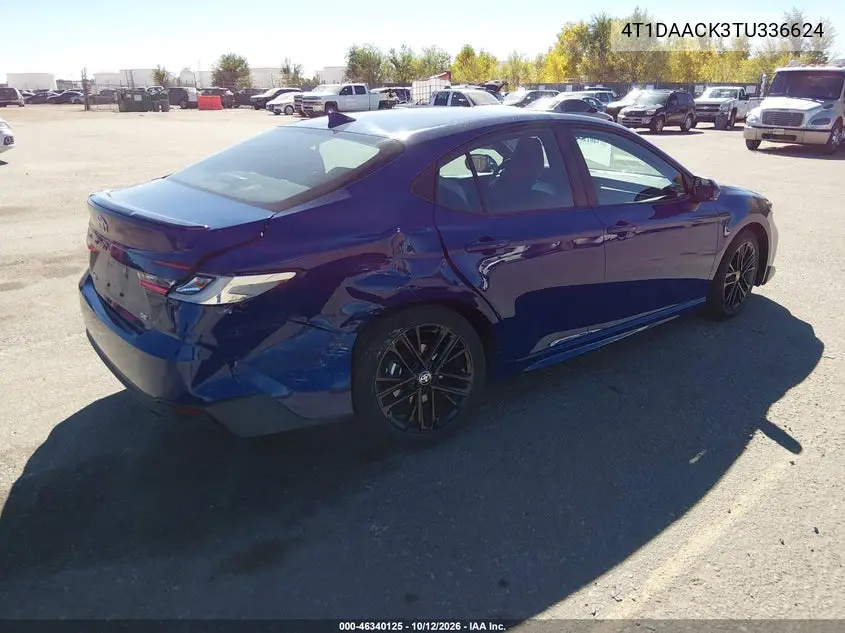 2026 TOYOTA CAMRY VIN 4T1DAACK3TU336624 — фото 4