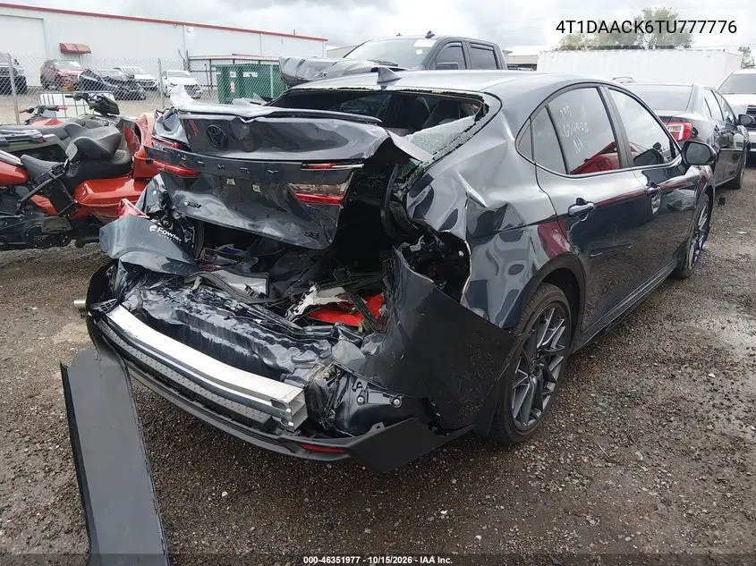 2026 TOYOTA CAMRY VIN 4T1DAACK6TU777776 — фото 4