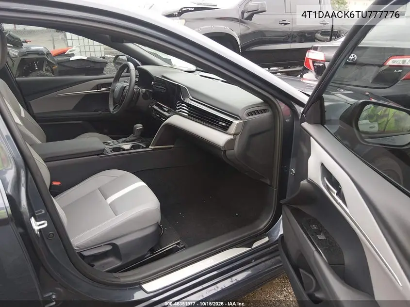 2026 TOYOTA CAMRY VIN 4T1DAACK6TU777776 — фото 5