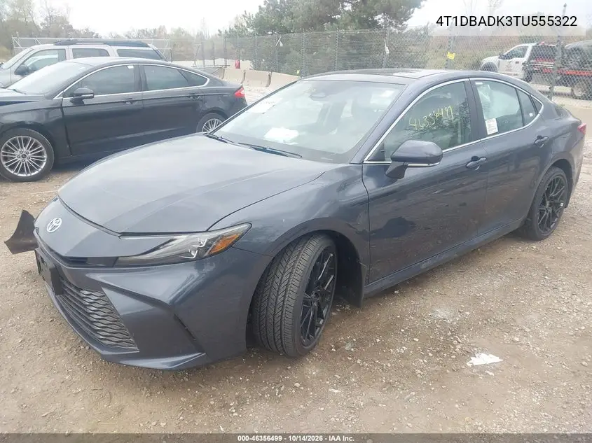 2026 TOYOTA CAMRY VIN 4T1DBADK3TU555322 — фото 2