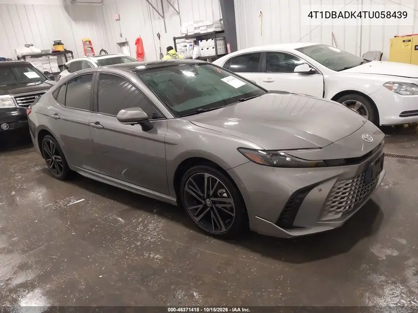 TOYOTA CAMRY 2026, VIN 4T1DBADK4TU058439