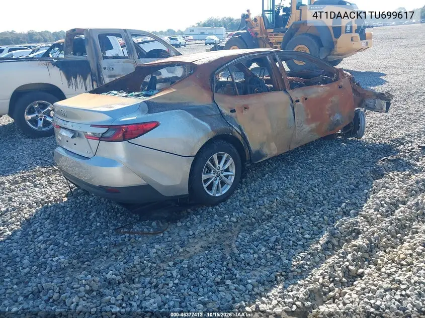 2026 TOYOTA CAMRY VIN 4T1DAACK1TU699617 — фото 4