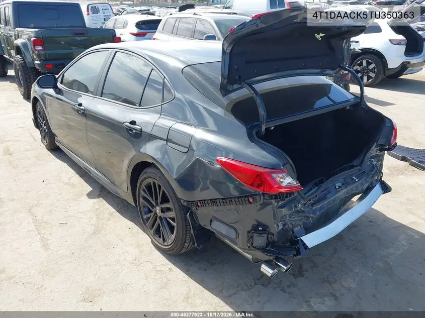 2026 TOYOTA CAMRY VIN 4T1DAACK5TU350363 — фото 3