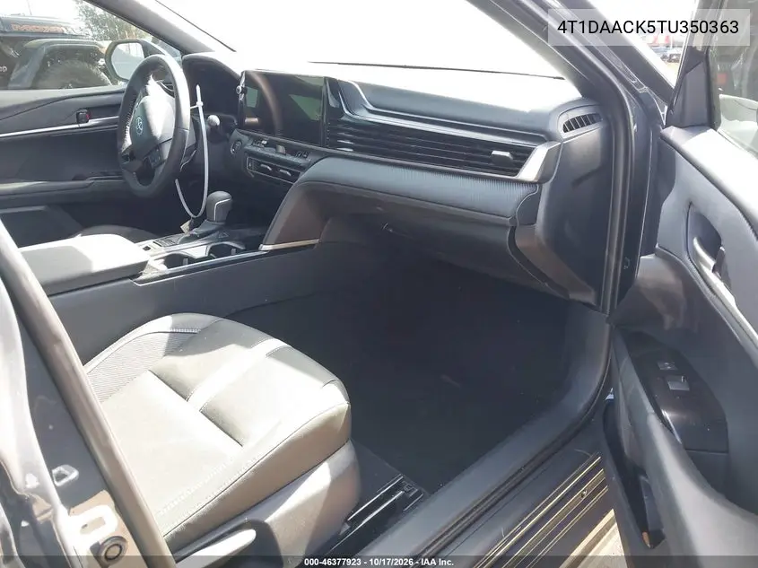 2026 TOYOTA CAMRY VIN 4T1DAACK5TU350363 — фото 5