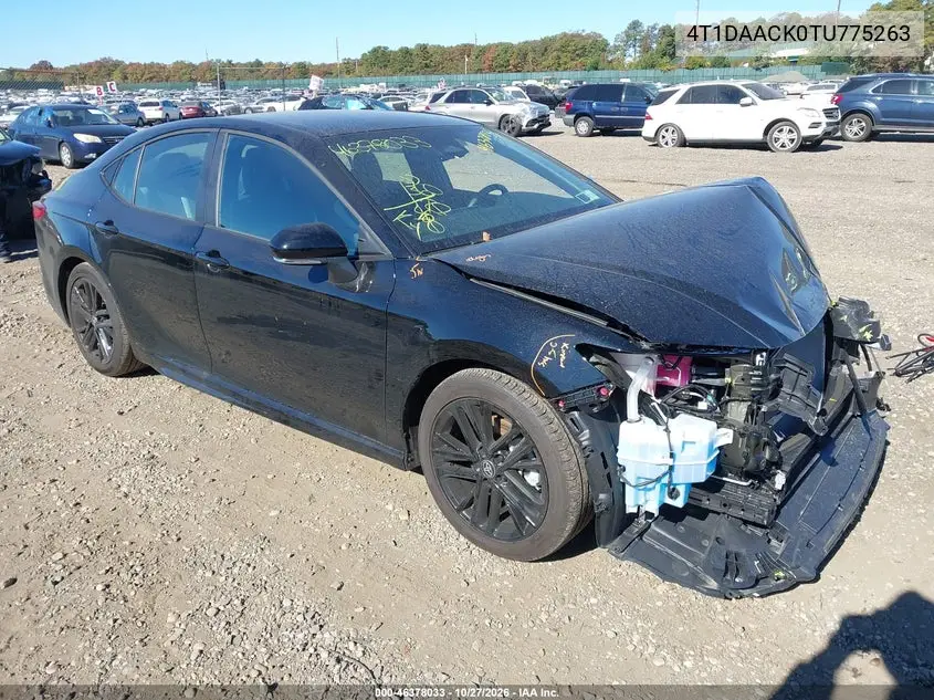 TOYOTA CAMRY 2026, VIN 4T1DAACK0TU775263