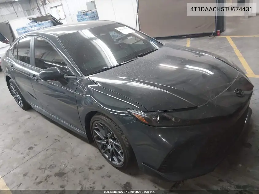 TOYOTA CAMRY 2026, VIN 4T1DAACK5TU674431