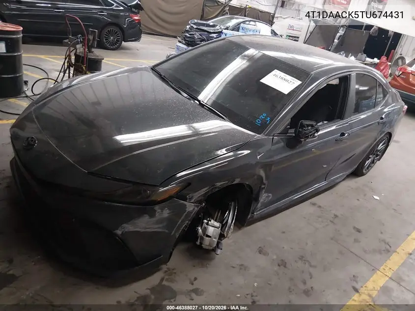 2026 TOYOTA CAMRY VIN 4T1DAACK5TU674431 — фото 2