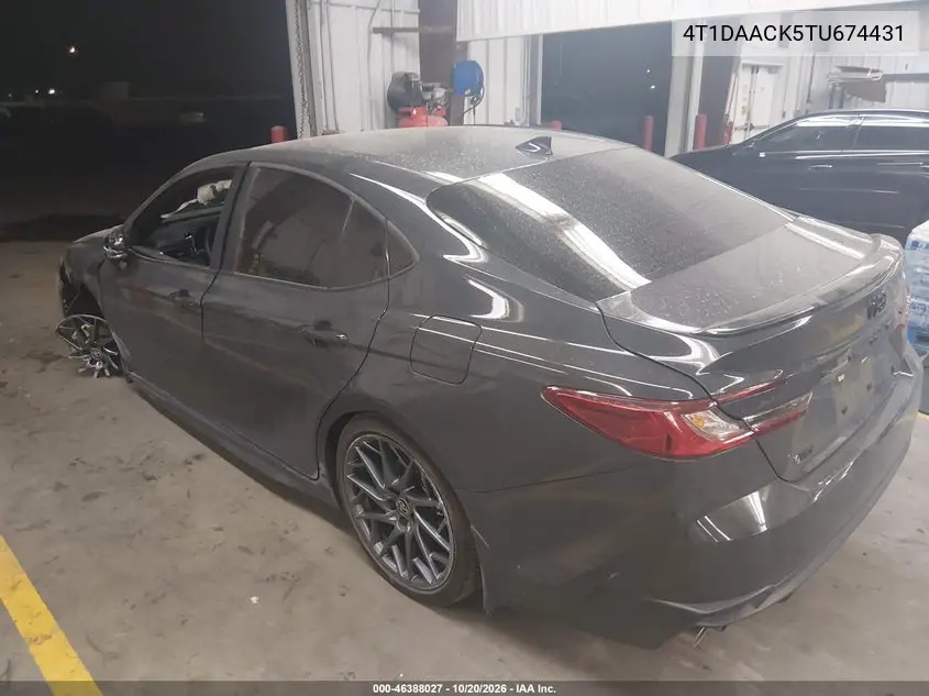 2026 TOYOTA CAMRY VIN 4T1DAACK5TU674431 — фото 3