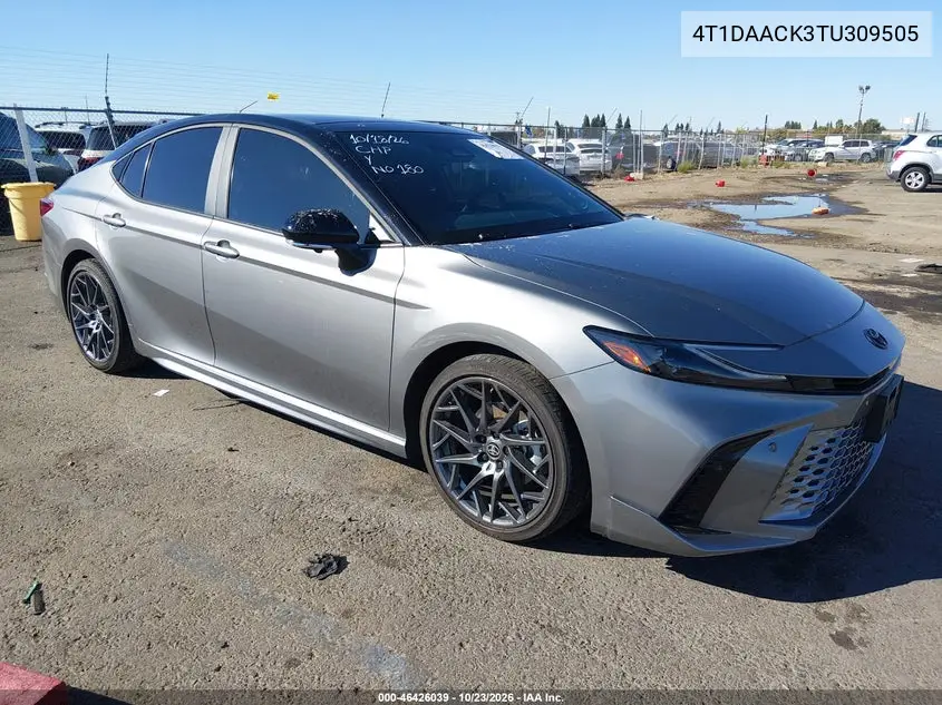 TOYOTA CAMRY 2026, VIN 4T1DAACK3TU309505