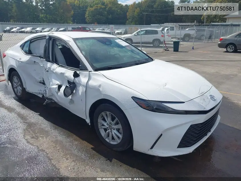 TOYOTA CAMRY 2026, VIN 4T1DAACKXTU750581
