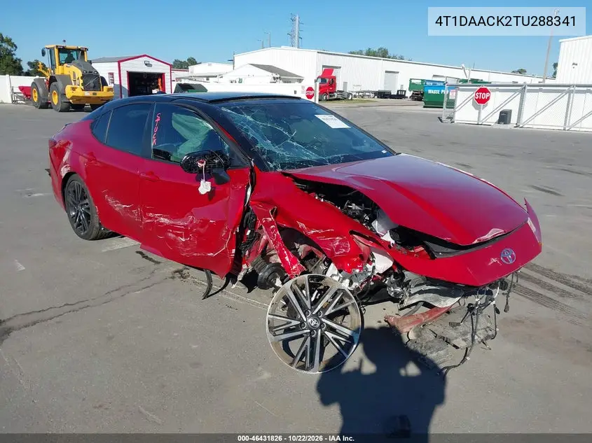 TOYOTA CAMRY 2026, VIN 4T1DAACK2TU288341