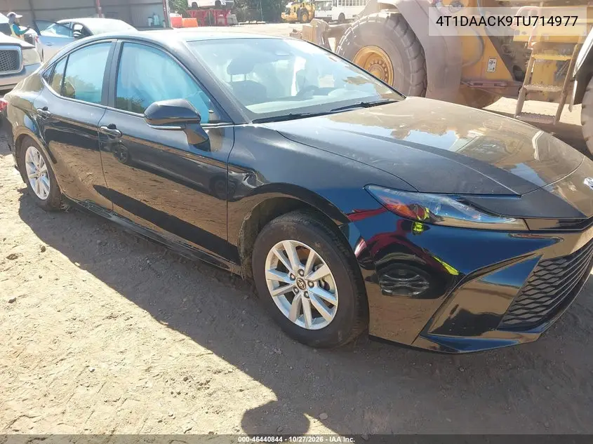 TOYOTA CAMRY 2026, VIN 4T1DAACK9TU714977