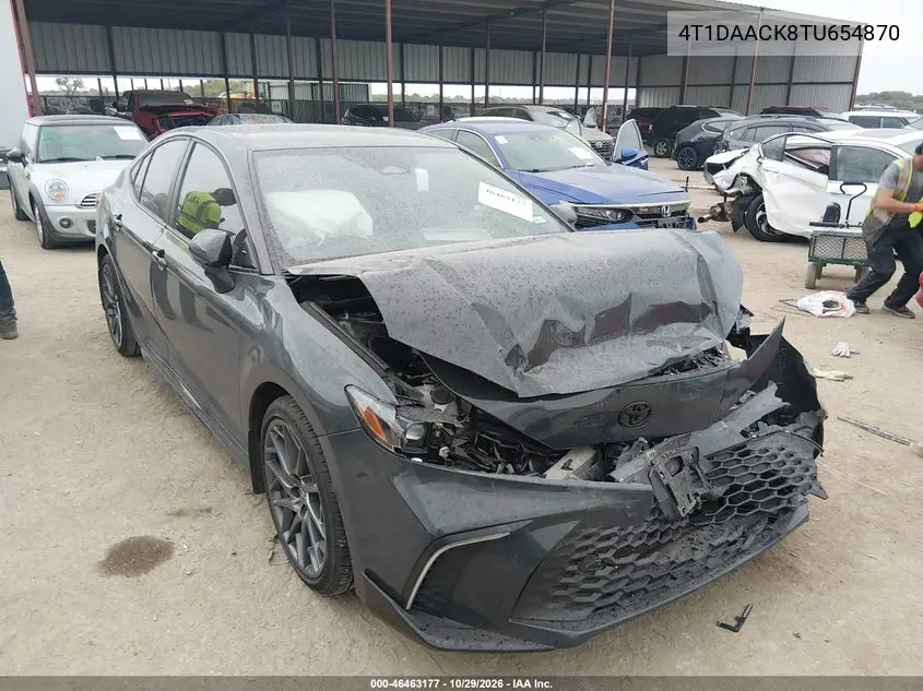 TOYOTA CAMRY 2026, VIN 4T1DAACK8TU654870