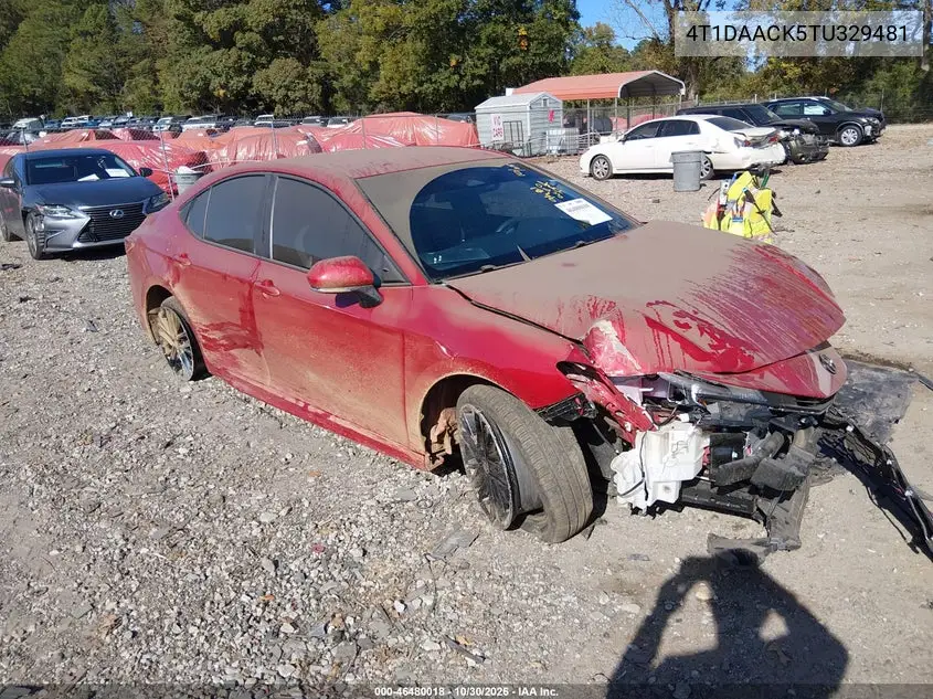 TOYOTA CAMRY 2026, VIN 4T1DAACK5TU329481