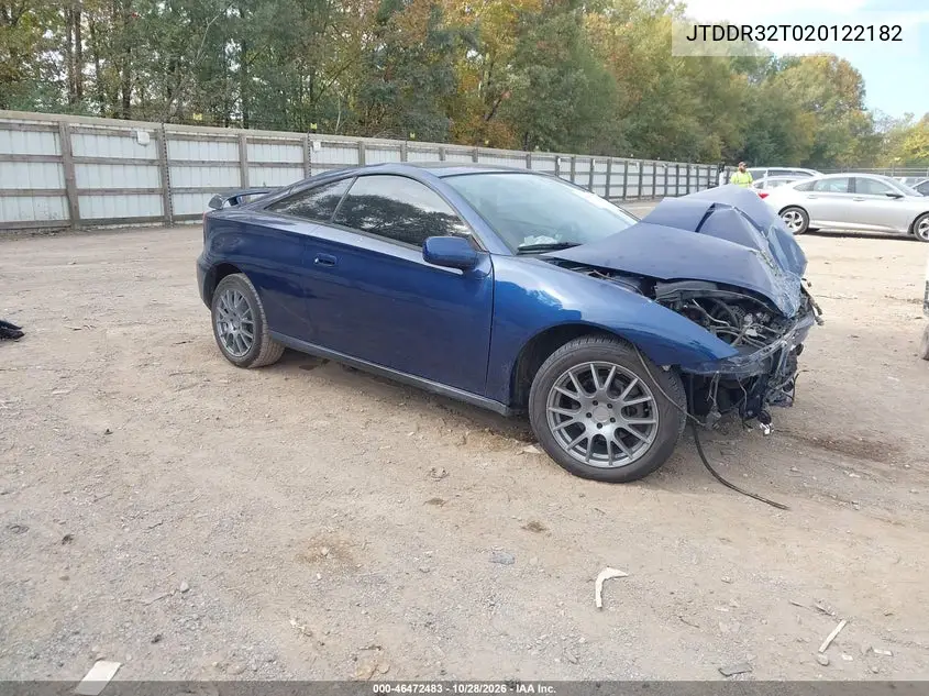 TOYOTA CELICA 2002, VIN JTDDR32T020122182