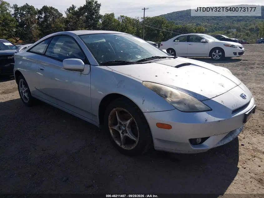 TOYOTA CELICA 2004, VIN JTDDY32T540073177