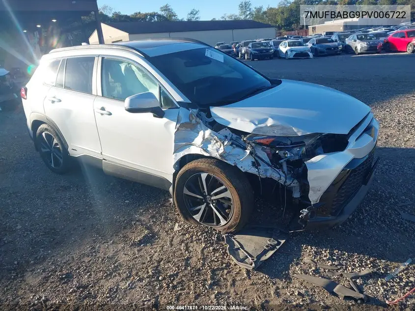 TOYOTA COROLLA CROSS 2023, VIN 7MUFBABG9PV006722
