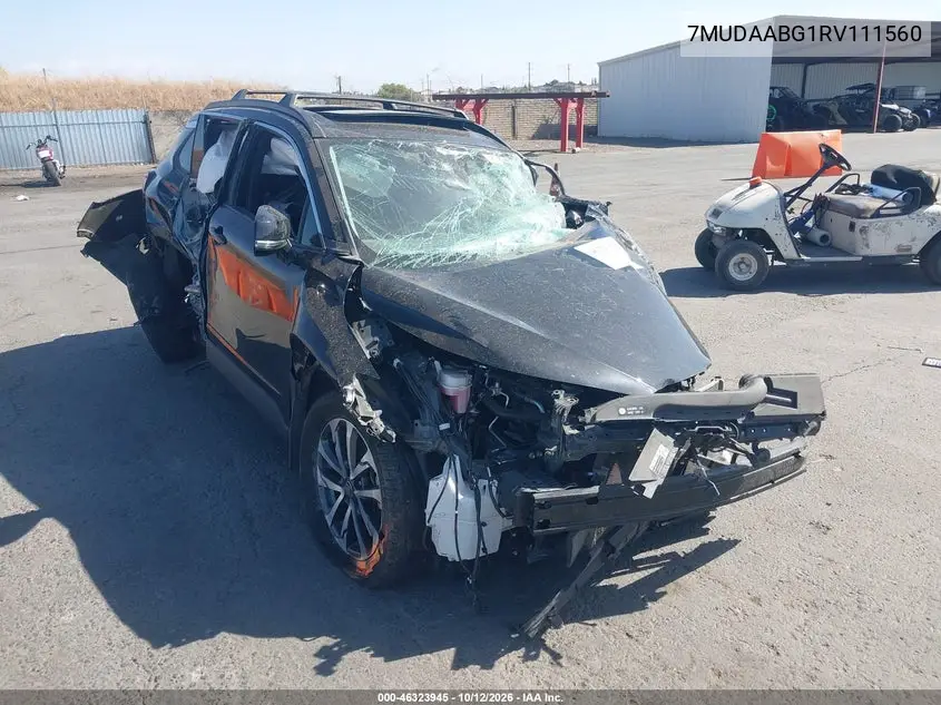 TOYOTA COROLLA CROSS 2024, VIN 7MUDAABG1RV111560