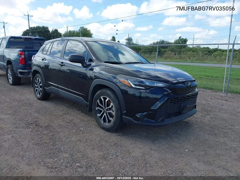 TOYOTA COROLLA CROSS 2024, VIN 7MUFBABG7RV035056