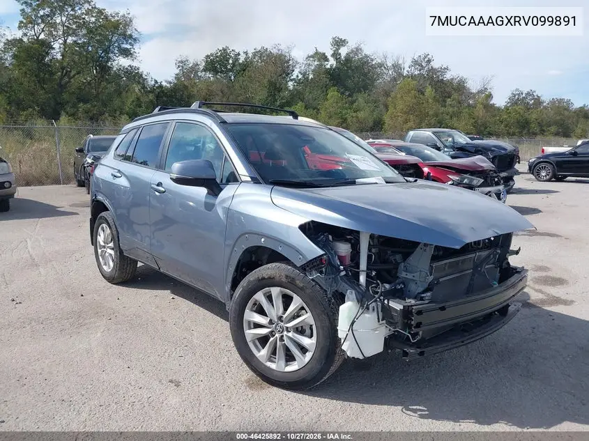 TOYOTA COROLLA CROSS 2024, VIN 7MUCAAAGXRV099891