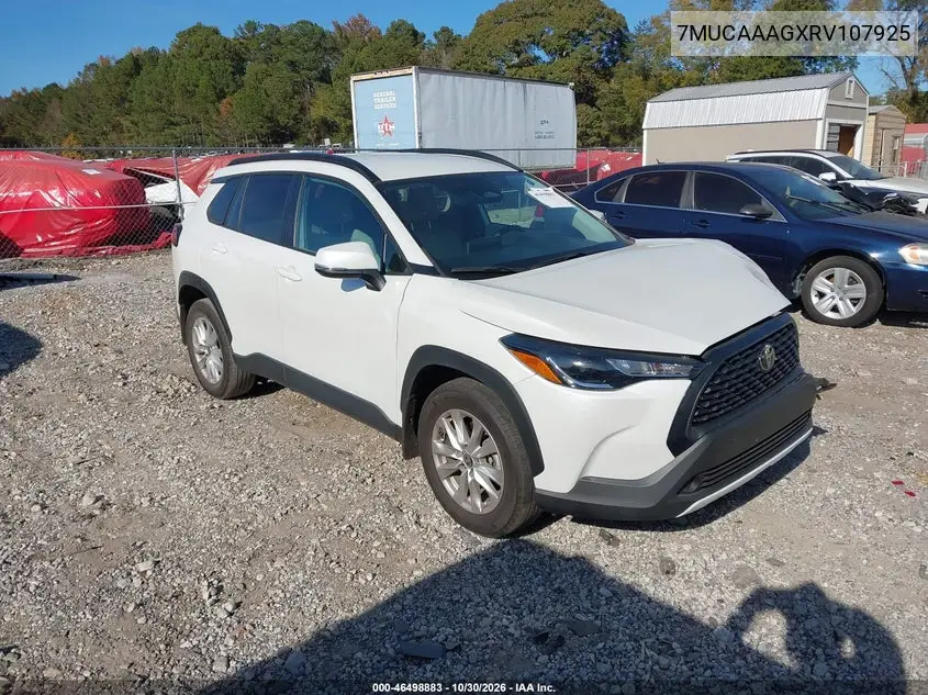 TOYOTA COROLLA CROSS 2024, VIN 7MUCAAAGXRV107925