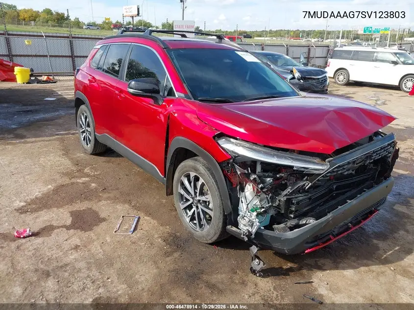 TOYOTA COROLLA CROSS 2025, VIN 7MUDAAAG7SV123803