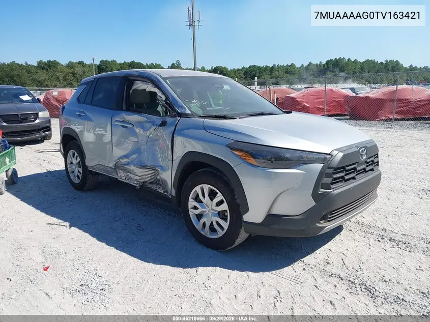 TOYOTA COROLLA CROSS 2026, VIN 7MUAAAAG0TV163421
