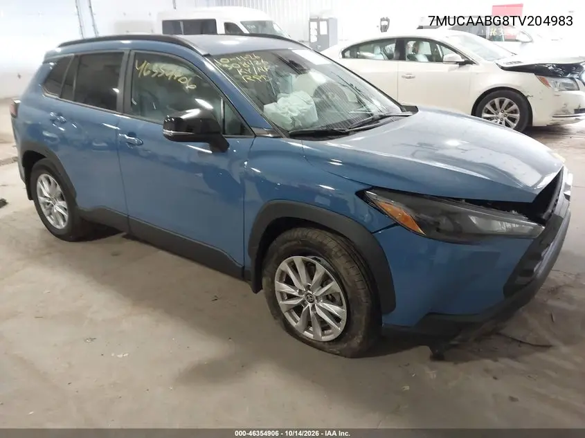 TOYOTA COROLLA CROSS 2026, VIN 7MUCAABG8TV204983