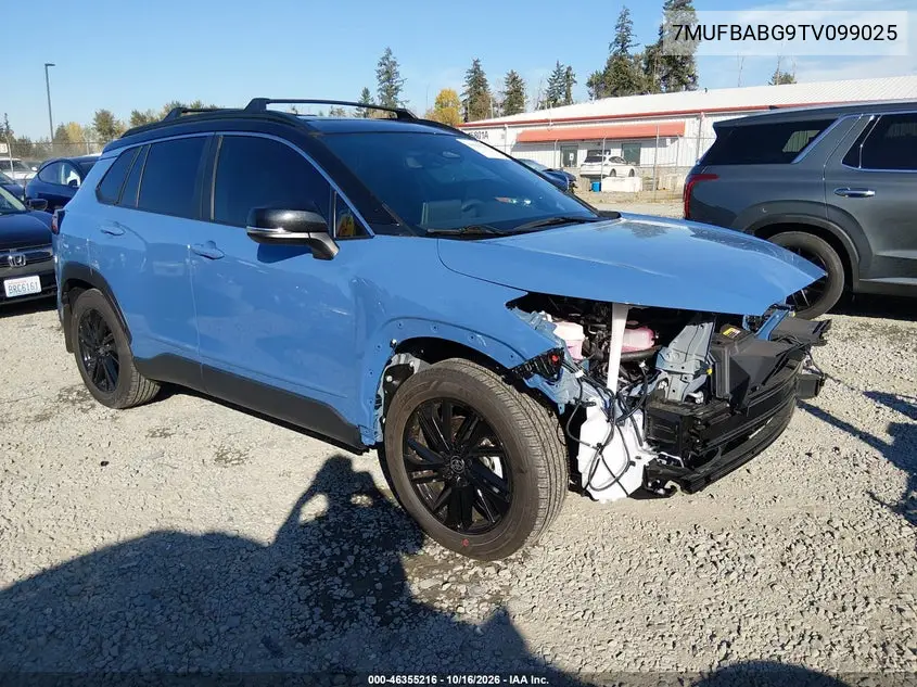TOYOTA COROLLA CROSS 2026, VIN 7MUFBABG9TV099025