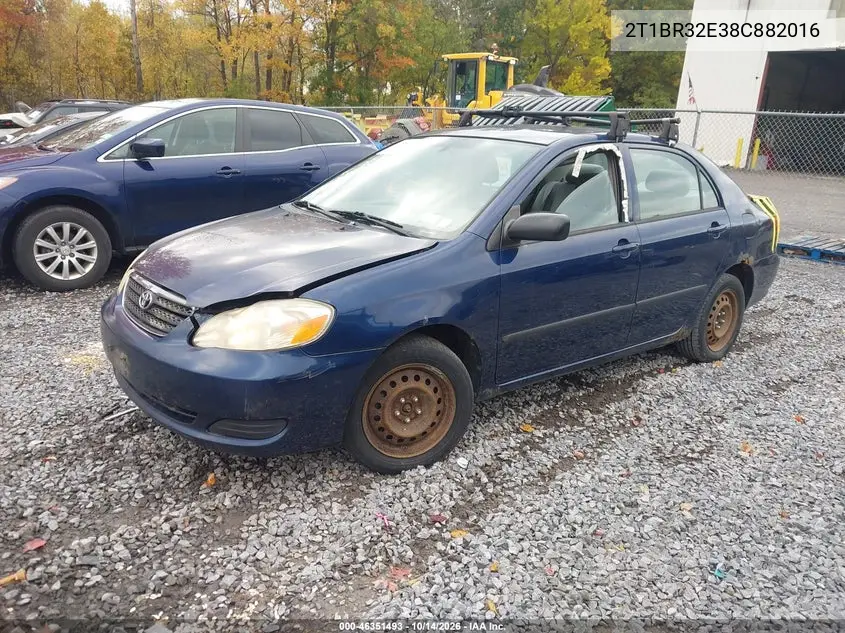 2008 TOYOTA COROLLA II VIN 2T1BR32E38C882016 — фото 2