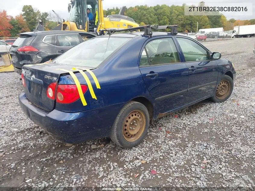 2008 TOYOTA COROLLA II VIN 2T1BR32E38C882016 — фото 4