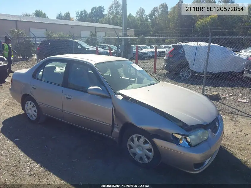 TOYOTA COROLLA 2002, VIN 2T1BR18E12C572854