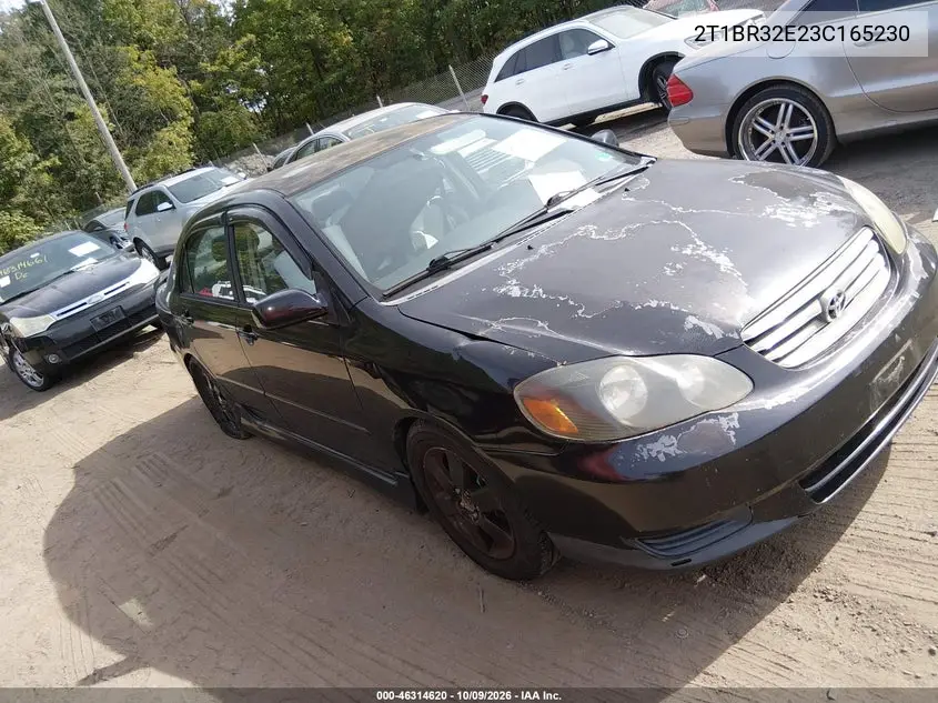 TOYOTA COROLLA 2003, VIN 2T1BR32E23C165230