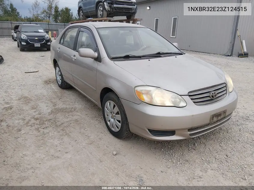 TOYOTA COROLLA 2003, VIN 1NXBR32E23Z124515