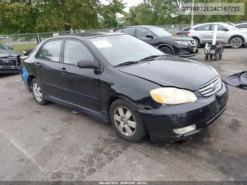TOYOTA COROLLA 2004, VIN 2T1BR32E24C187732
